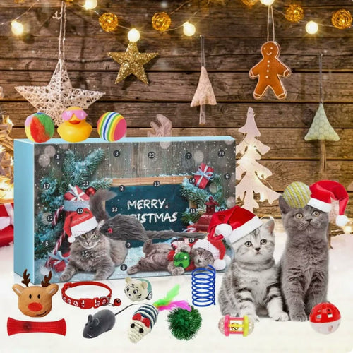 Kattens Jul™ | 24 luckor, 24 leksaker till din katt