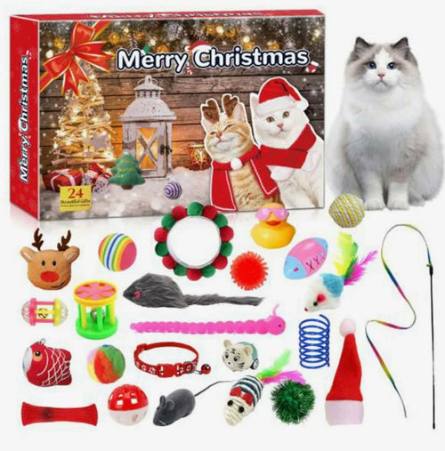 Kattens Jul™ | 24 luckor, 24 leksaker till din katt