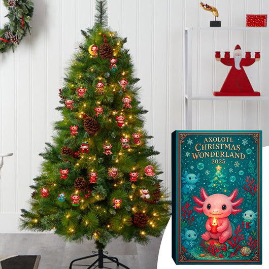 Axolotl Adventskalender 2026 | 24 olika axolotlhängen