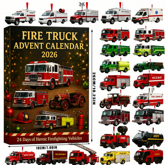 Brandbil Adventskalender 2026 | 24 olika brandbilar i miniatyr
