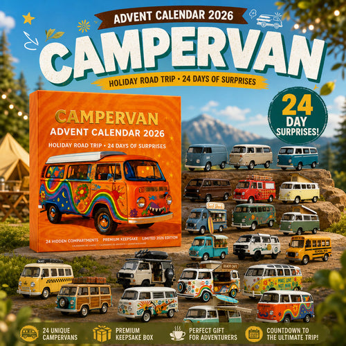 Campervan Adventskalender™ | 24 luckor, 24 olika minibussar
