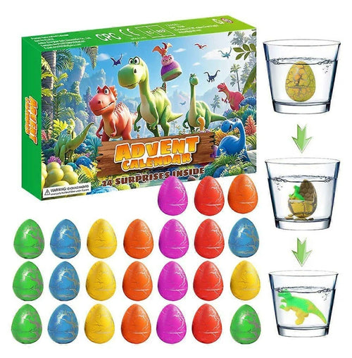 Dinoägg Adventskalender™ | 24 ägg som kläcks i vattenglaset