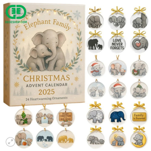 Elefant Adventskalender 2026 | 24 elefanthängen om familjen