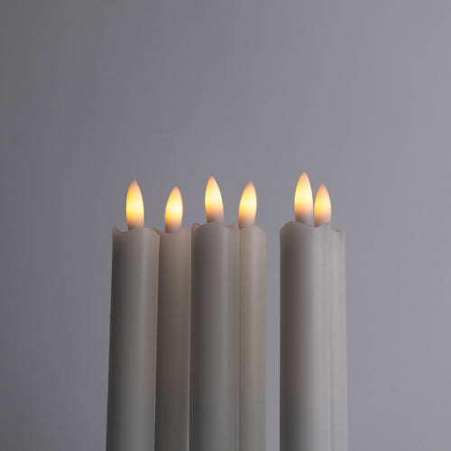 Velora Flamme™ Oppladbare LED-kronelys 6-pakning