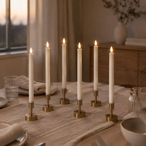 Velora Flamme™ Oppladbare LED-kronelys 6-pakning