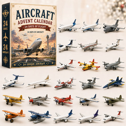 Flygplan Adventskalender 2026 | 24 olika modellflygplan