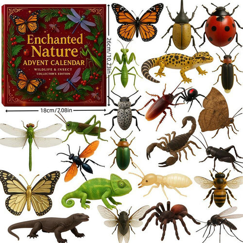 Insekter Adventskalender 2026 | 24 småkryp og ville dyr