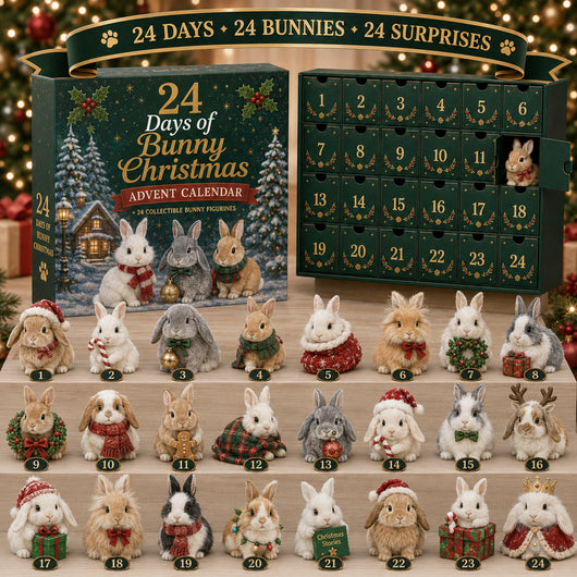 Kanin Adventskalender 2026 | 24 forskjellige kaninfigurer