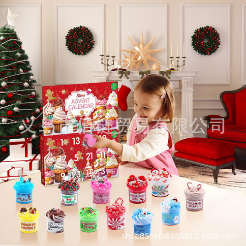 Slime Adventskalender 2026 | 24 olika slime i julfärger