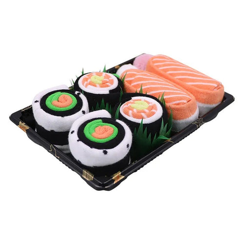 Velora Sushisokker™ | Seks par sokker, brettet som ekte sushi