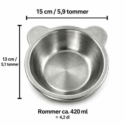 Velora Vipp skål sett ovenfra, rommer ca. 420 ml, 13 cm indre diameter