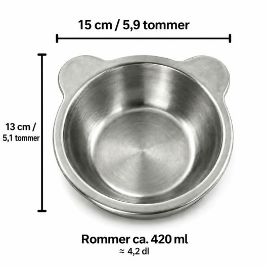Velora Vipp skål sett ovenfra, rommer ca. 420 ml, 13 cm indre diameter